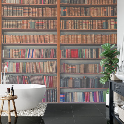 Fototapeta Kwadratowa Moja Biblioteka Autorstwa Mirosława – aranżacja wnętrza