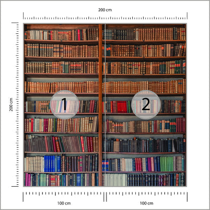 Fototapeta Kwadratowa Moja Biblioteka Autorstwa Mirosława 200 × 200 cm – podgląd