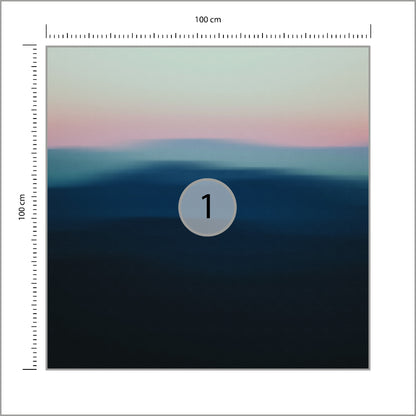 Fototapeta Kwadratowa Wzgórza Ombree 100 × 100 cm – podgląd