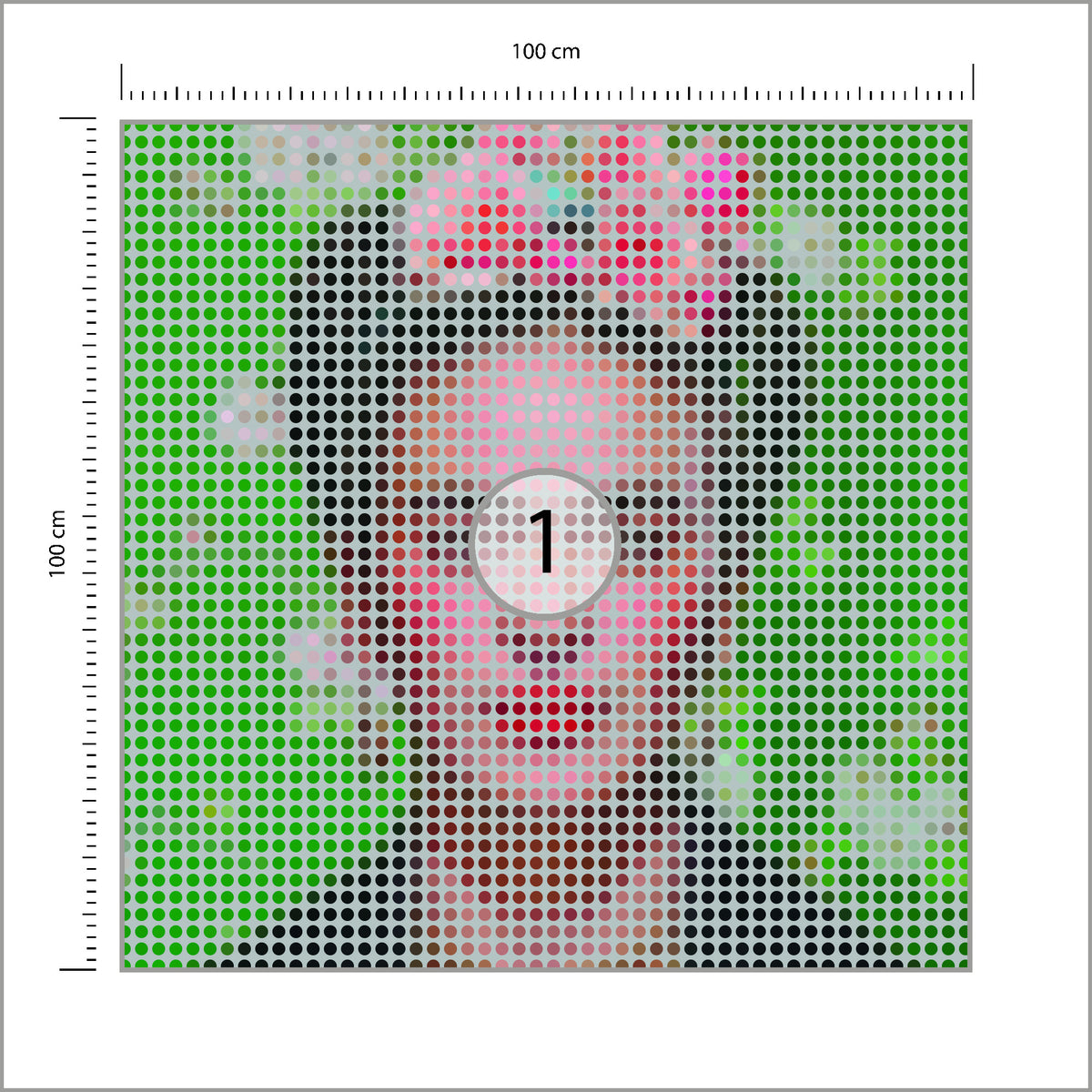 Fototapeta Kwadratowa Ikona Frida 100 × 100 cm – podgląd