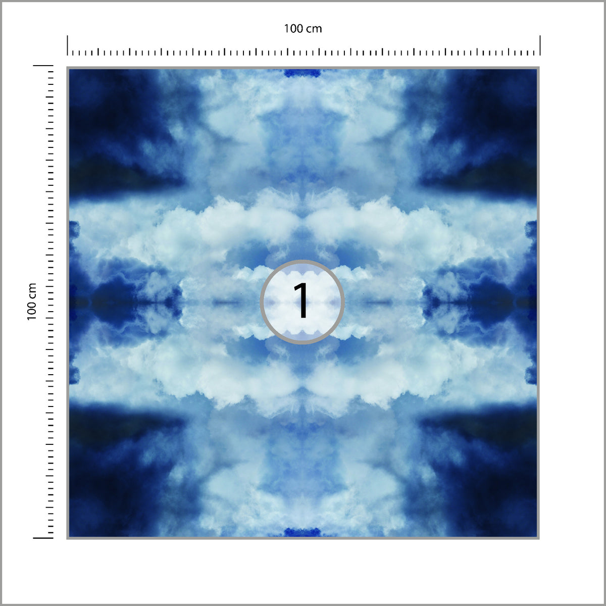 Fototapeta Kwadratowa Chmura 100 × 100 cm – podgląd