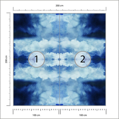 Fototapeta Kwadratowa Chmura 200 × 200 cm – podgląd