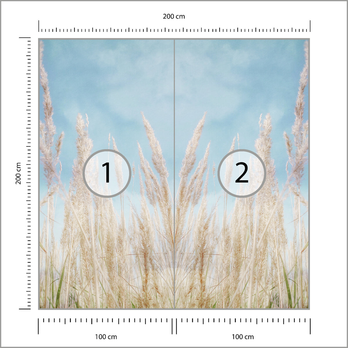 Fototapeta Kwadratowa Lipcowe Dni 200 × 200 cm – podgląd