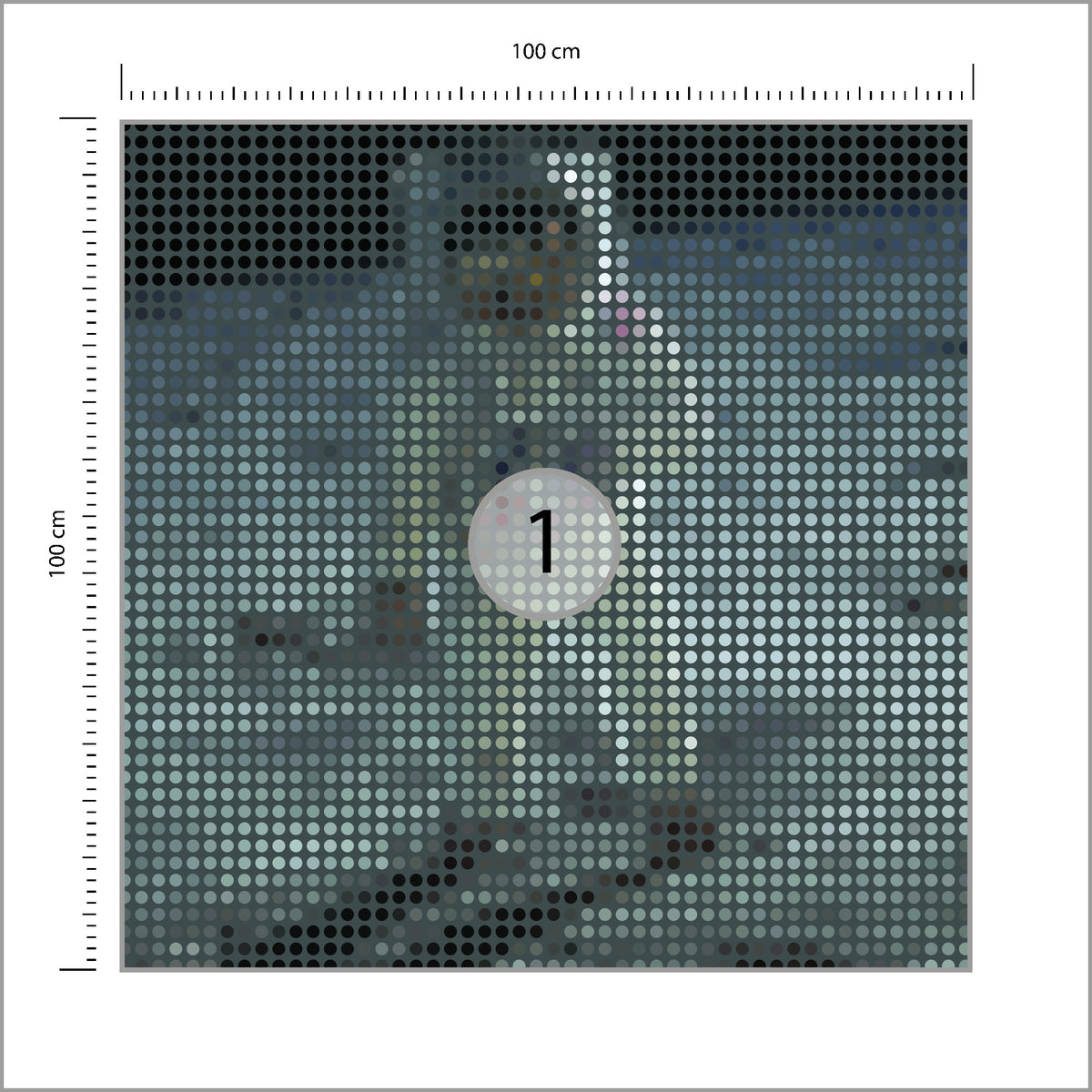 Fototapeta Kwadratowa Ikona Buzz 100 × 100 cm – podgląd