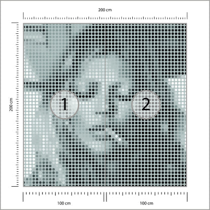 Fototapeta Kwadratowa Ikona Kate 200 × 200 cm – podgląd