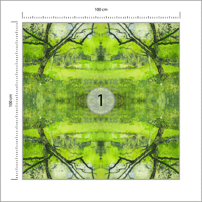 Fototapeta Kwadratowa Sad 100 × 100 cm – podgląd