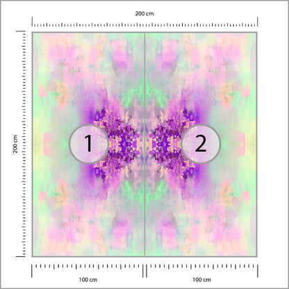 Fototapeta Kwadratowa Motyl 200 × 200 cm – podgląd