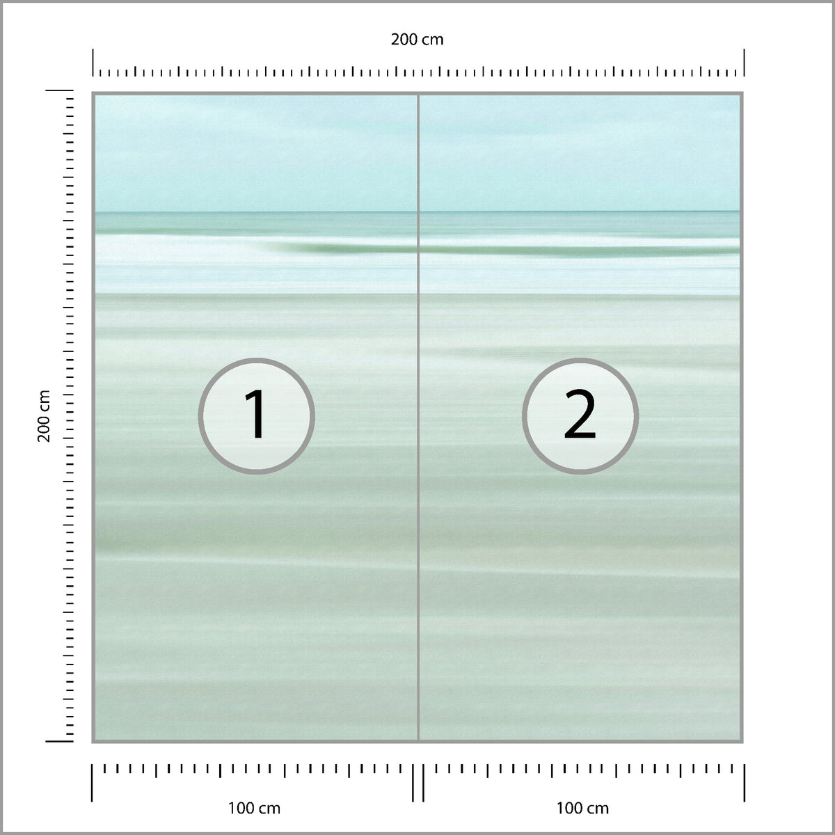 Fototapeta Kwadratowa Steadvast Autorstwa Greetje Van Son 200 × 200 cm – podgląd