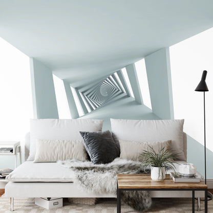 Fototapeta 3D Biały Minimalistyczny Korytarz – aranżacja wnętrza