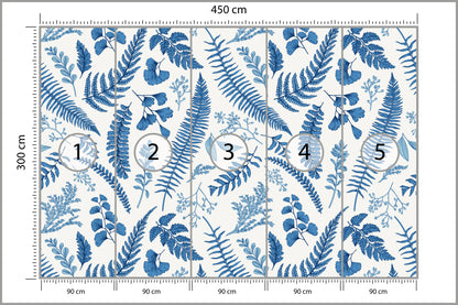 Fototapeta Liście Paproci 450 × 300 cm – podgląd kadru