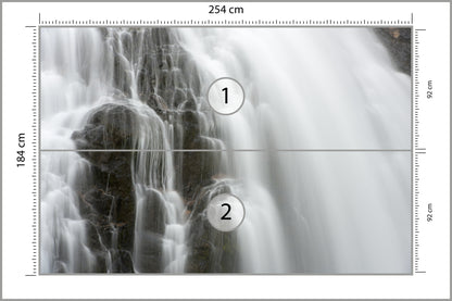 Fototapeta Wodospad Skały 254 × 184 cm – podgląd kadru