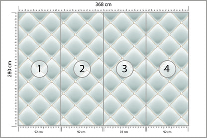 Fototapeta Pikowana Błękitna 368 × 280 cm – podgląd kadru