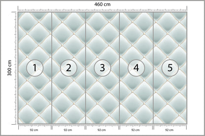 Fototapeta Pikowana Błękitna 460 × 300 cm – podgląd kadru
