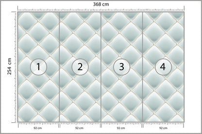 Fototapeta Pikowana Błękitna 368 × 254 cm – podgląd kadru