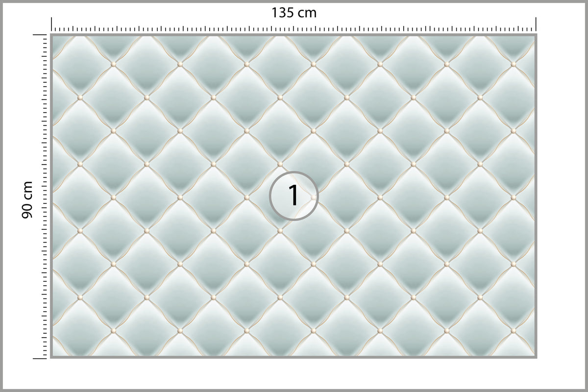 Fototapeta Pikowana Błękitna 135 × 90 cm – podgląd kadru
