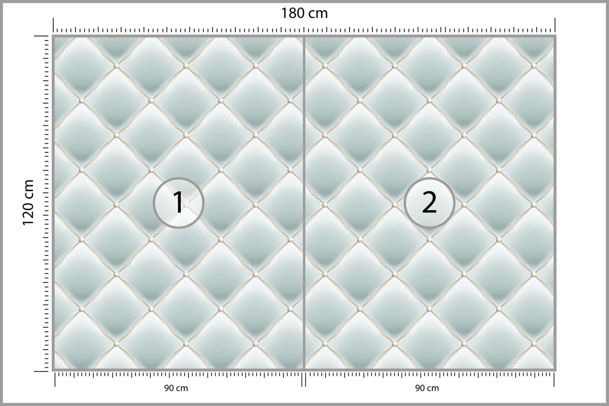 Fototapeta Pikowana Błękitna 180 × 120 cm – podgląd kadru