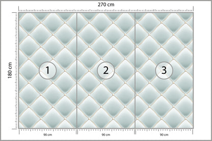 Fototapeta Pikowana Błękitna 270 × 180 cm – podgląd kadru