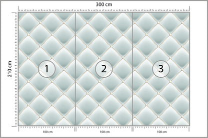 Fototapeta Pikowana Błękitna 300 × 210 cm – podgląd kadru
