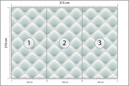 Fototapeta Pikowana Błękitna 315 × 210 cm – podgląd kadru