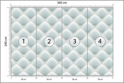 Fototapeta Pikowana Błękitna 360 × 240 cm – podgląd kadru
