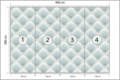 Fototapeta Pikowana Błękitna 400 × 280 cm – podgląd kadru