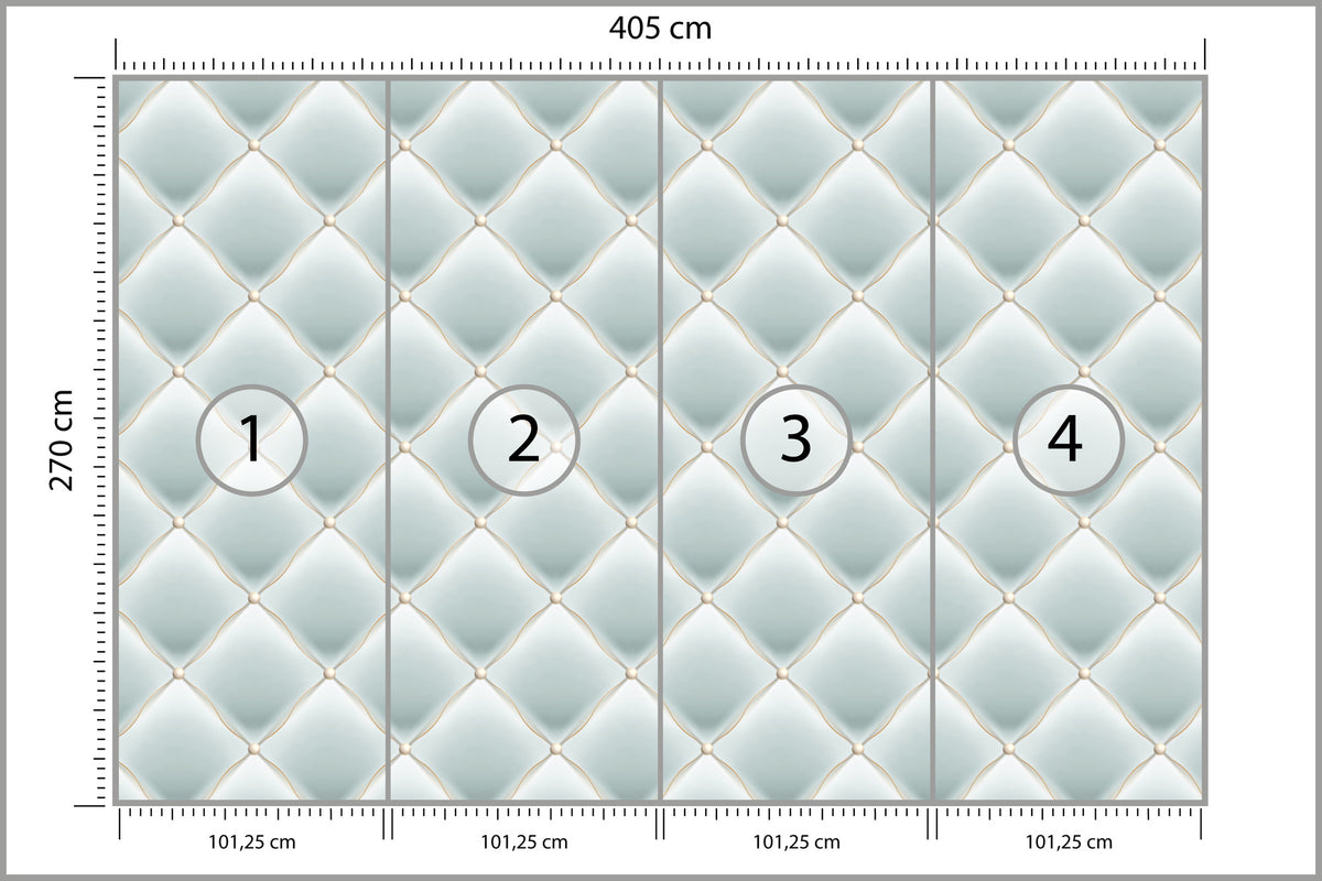 Fototapeta Pikowana Błękitna 405 × 270 cm – podgląd kadru