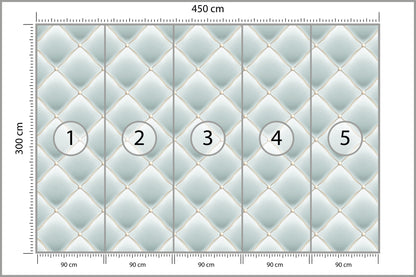 Fototapeta Pikowana Błękitna 450 × 300 cm – podgląd kadru