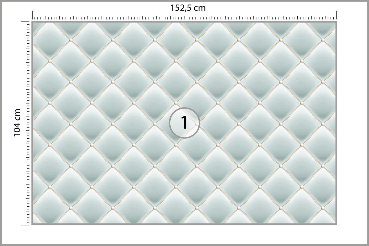 Fototapeta Pikowana Błękitna 152,5 × 104 cm – podgląd kadru