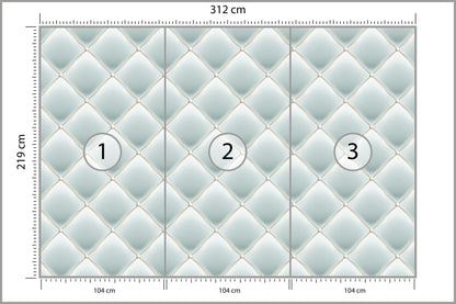 Fototapeta Pikowana Błękitna 312 × 219 cm – podgląd kadru