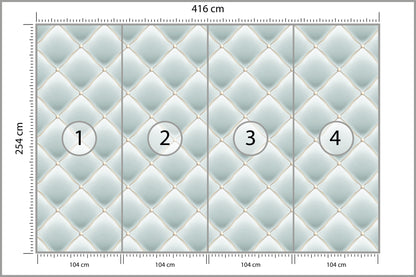 Fototapeta Pikowana Błękitna 416 × 254 cm – podgląd kadru