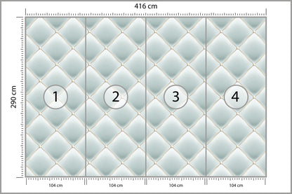 Fototapeta Pikowana Błękitna 416 × 290 cm – podgląd kadru