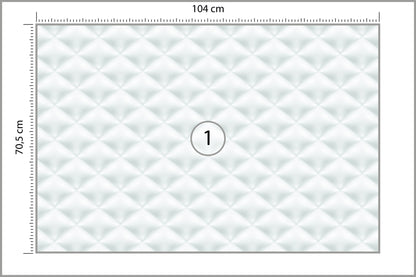 Fototapeta Pikowana Jasnoszara Pikowanie Karo 104 × 70,5 cm – podgląd kadru