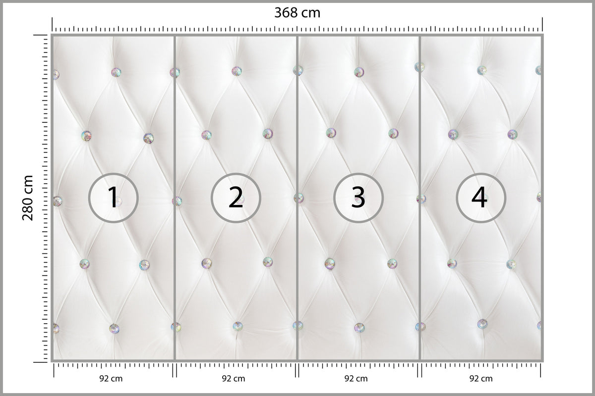 Fototapeta Pikowana Diamenty 368 × 280 cm – podgląd kadru