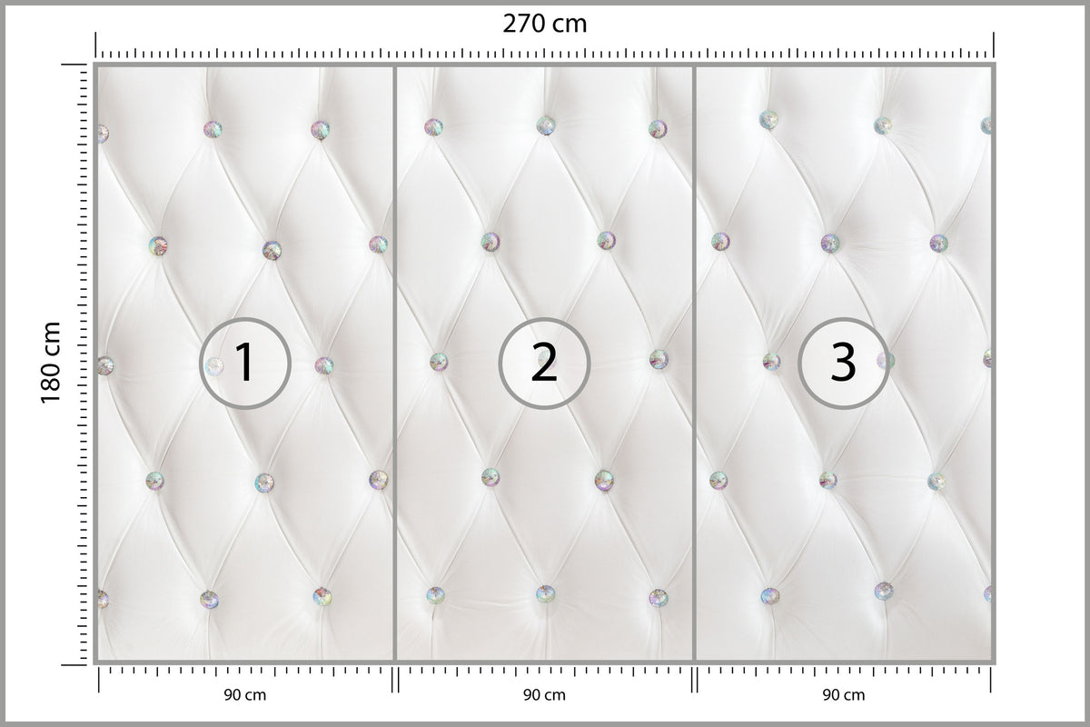 Fototapeta Pikowana Diamenty 270 × 180 cm – podgląd kadru