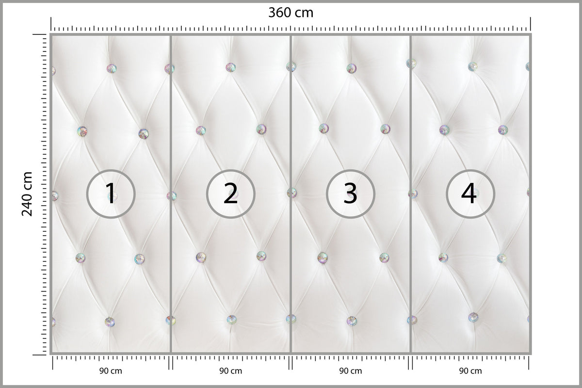 Fototapeta Pikowana Diamenty 360 × 240 cm – podgląd kadru
