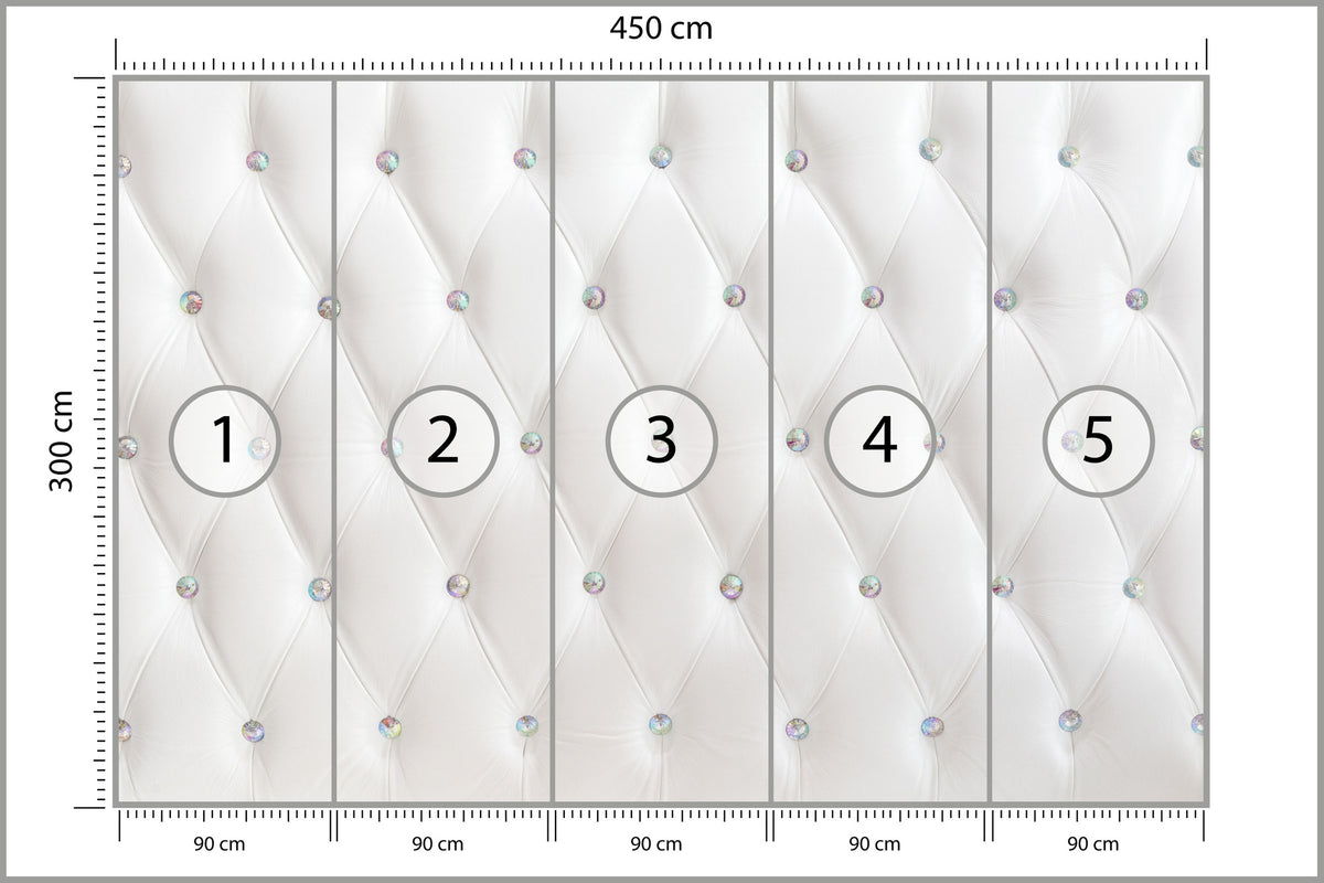 Fototapeta Pikowana Diamenty 450 × 300 cm – podgląd kadru