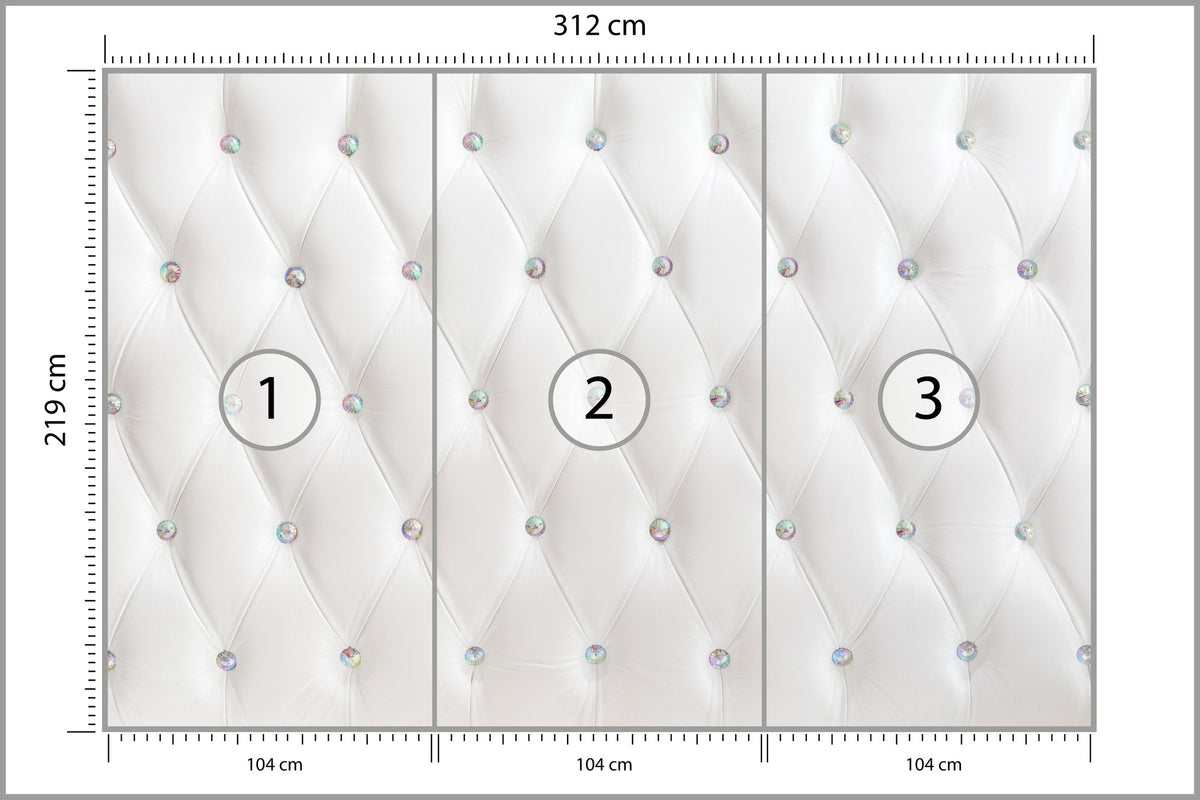 Fototapeta Pikowana Diamenty 312 × 219 cm – podgląd kadru