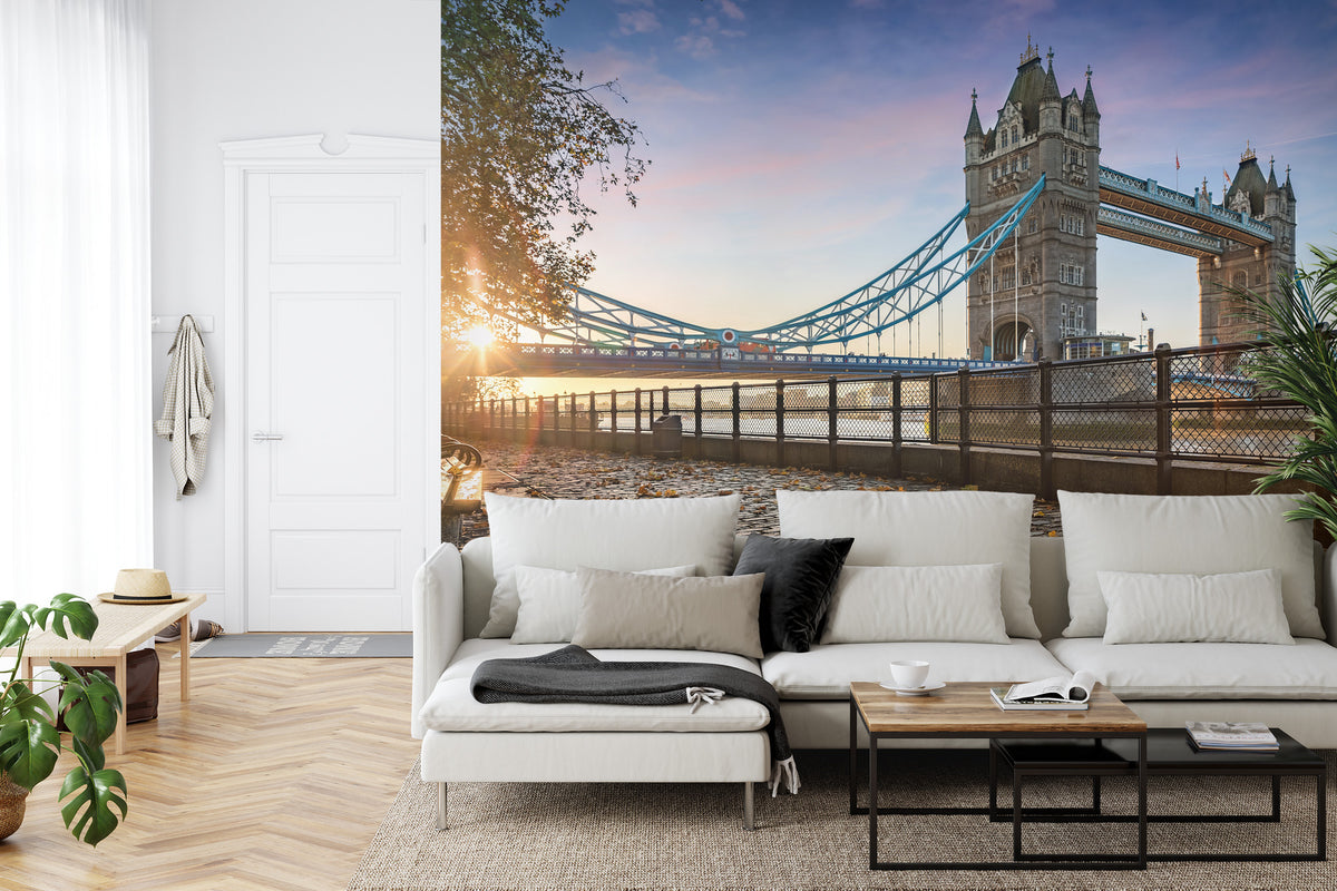 Fototapeta Londyn Tower Bridge O Wschodzie Słońca – aranżacja wnętrza