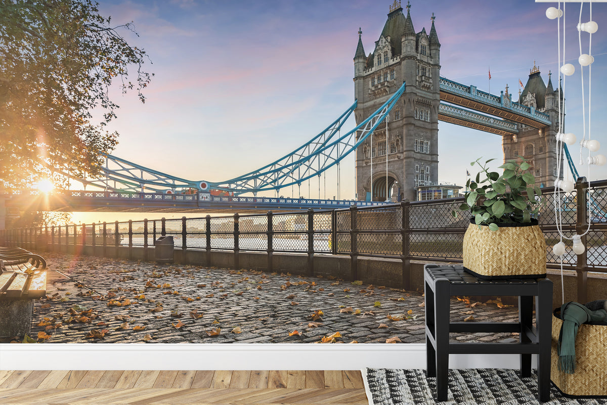 Fototapeta Londyn Tower Bridge O Wschodzie Słońca – aranżacja wnętrza
