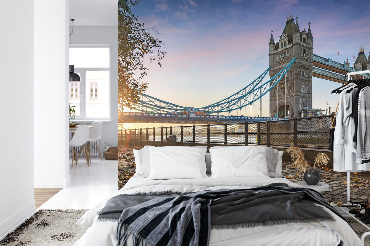 Fototapeta Londyn Tower Bridge O Wschodzie Słońca – aranżacja wnętrza