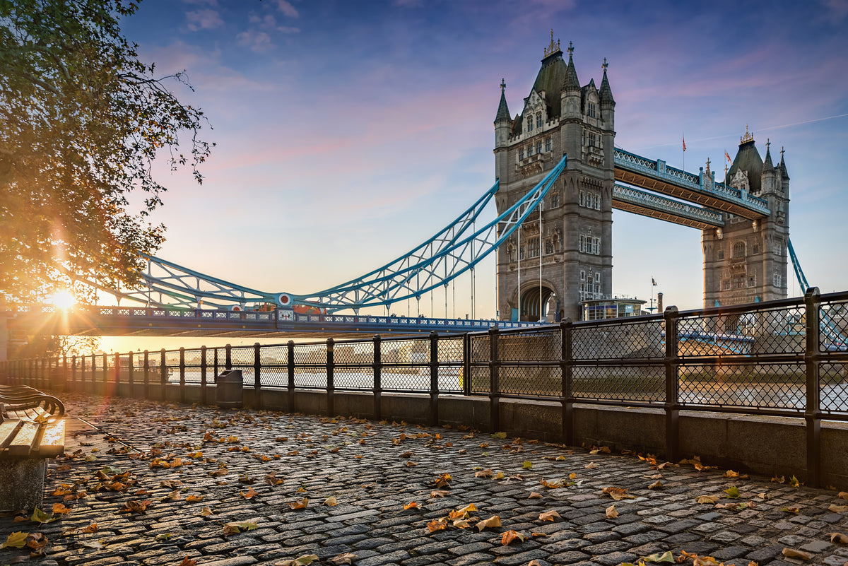 Fototapeta Londyn Tower Bridge O Wschodzie Słońca – wzór