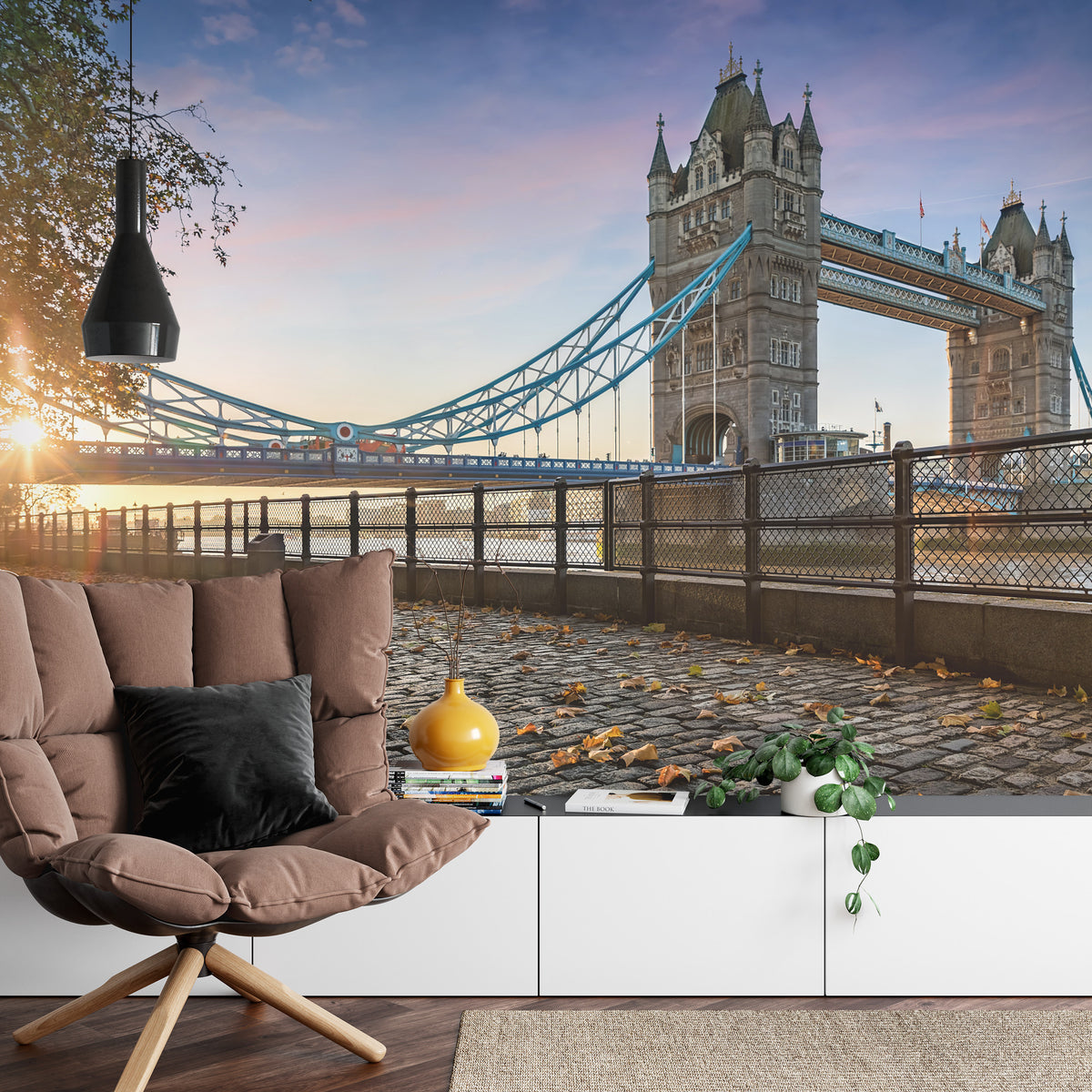 Fototapeta Londyn Tower Bridge O Wschodzie Słońca – aranżacja wnętrza