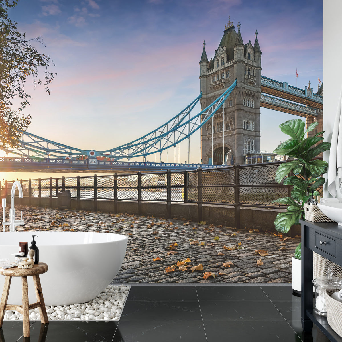 Fototapeta Londyn Tower Bridge O Wschodzie Słońca – aranżacja wnętrza