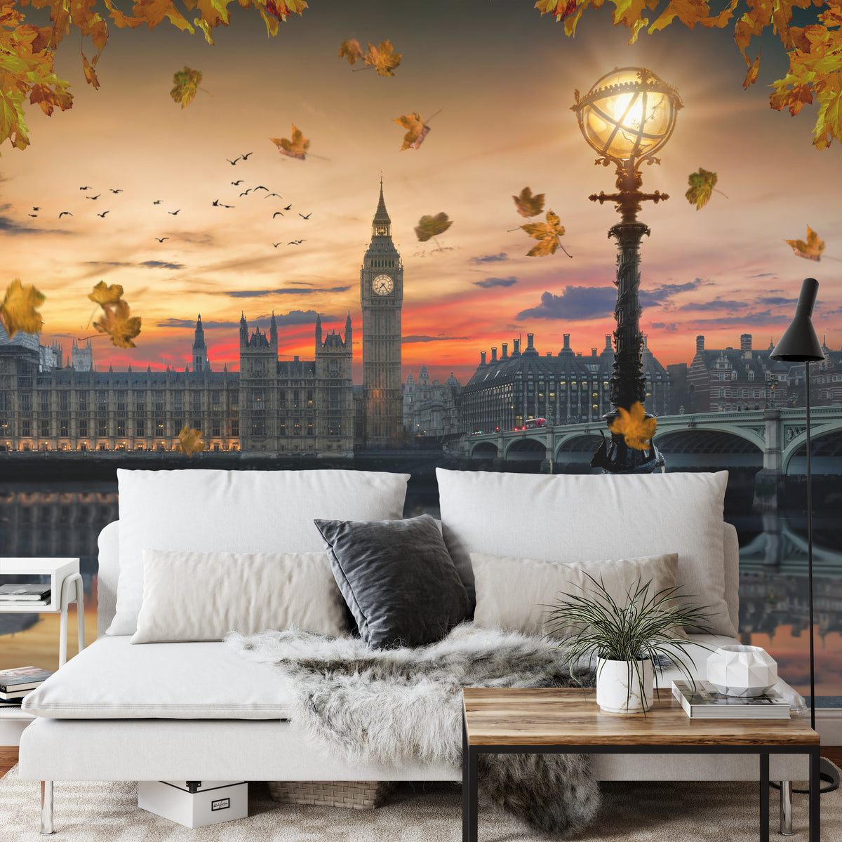 Fototapeta Londyn Big Ben Z Latarnią O Zmierzchu – aranżacja wnętrza