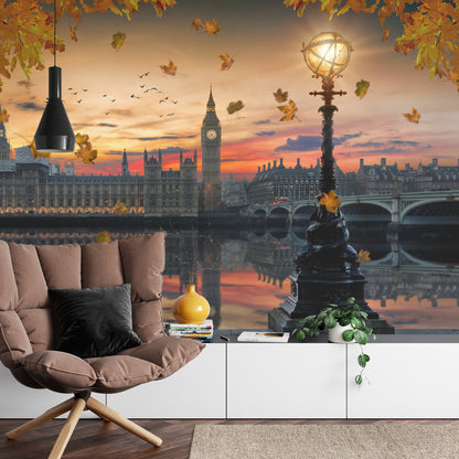 Fototapeta Londyn Big Ben Z Latarnią O Zmierzchu – aranżacja wnętrza