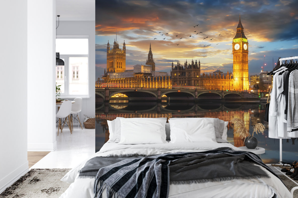 Fototapeta Londyn Nocą Pałac Westminster – aranżacja wnętrza
