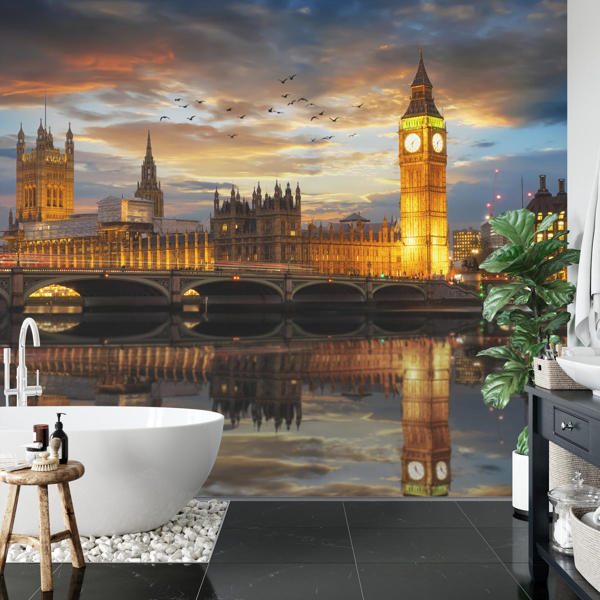 Fototapeta Londyn Nocą Pałac Westminster – aranżacja wnętrza