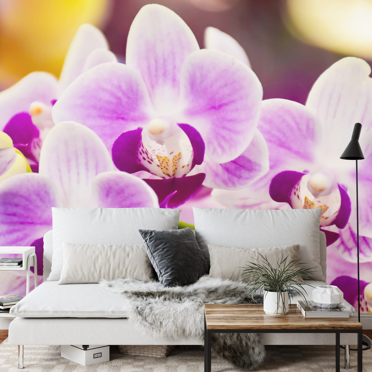 Fototapeta Tropikalna Orchidea – aranżacja wnętrza