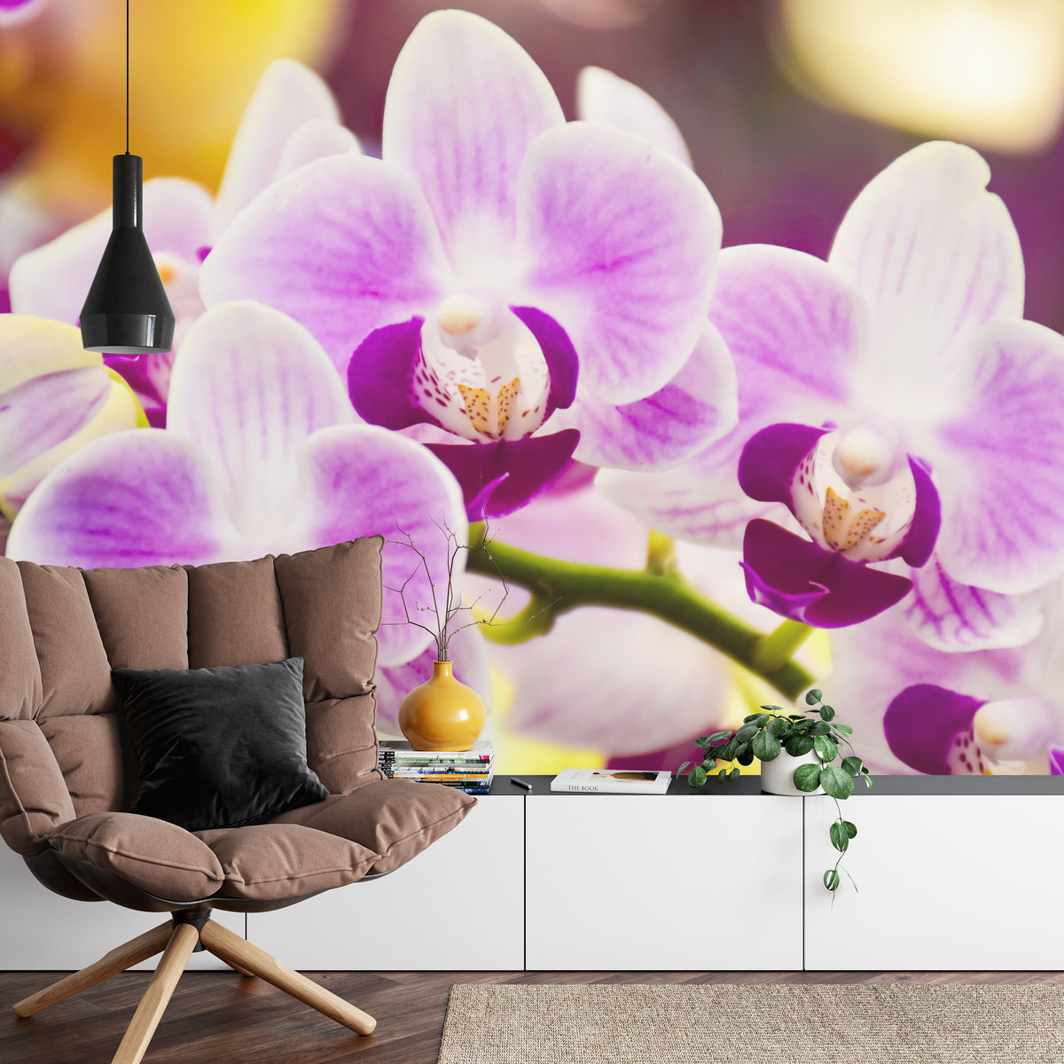Fototapeta Tropikalna Orchidea – aranżacja wnętrza