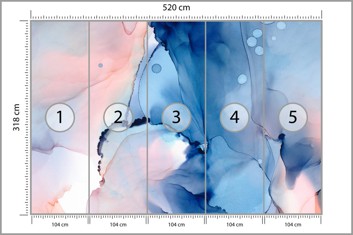 Fototapeta Abstrakcyjny Malunek 520 × 318 cm – podgląd kadru